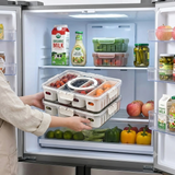 Organizador de Geladeira com 4 Compartimentos – Frutas Frescas e Mais Praticidade