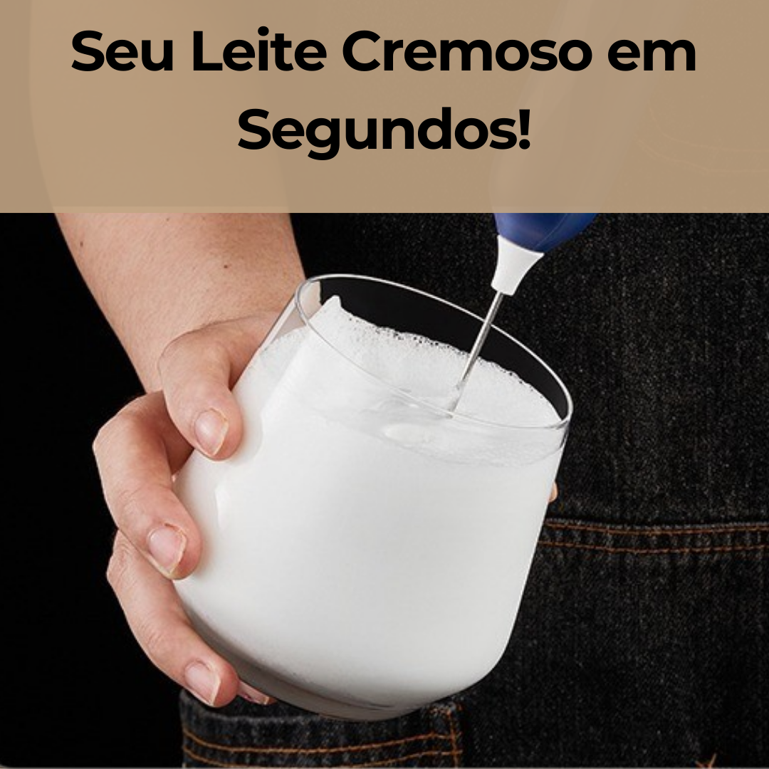 Mini Mixer Elétrico USB p/ Café, Leite, Ovos e Shakes