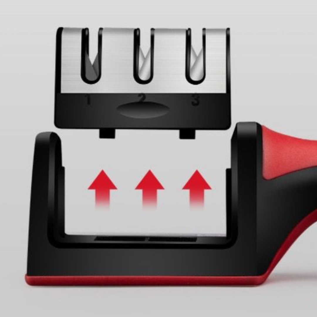 Amolador de Facas Inox 3 Estágios Profissional Premium