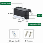 KIT 2 Luminárias Solares LED | Luz Quente IP65 PowerMax