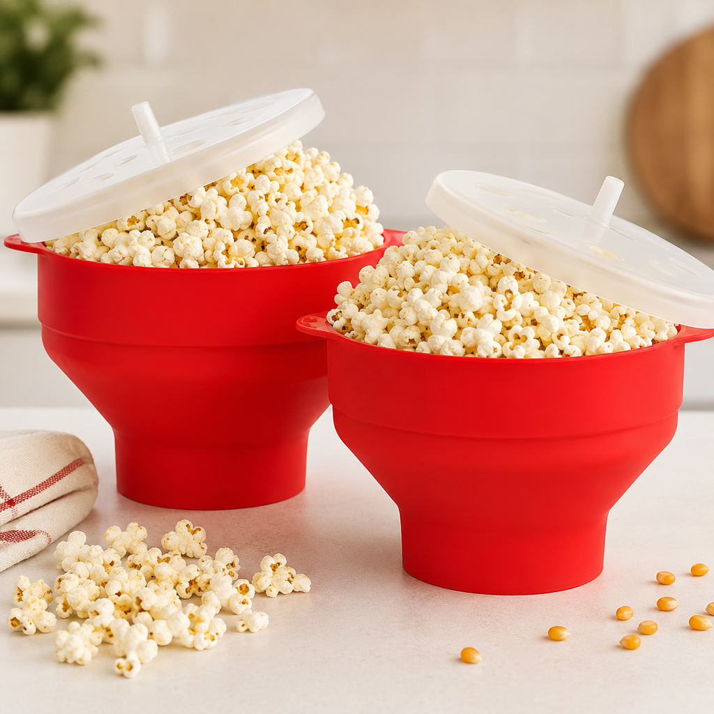 🍿 Pipoqueira para Micro-ondas Sem Óleo – Pipoca Saudável em Minutos!