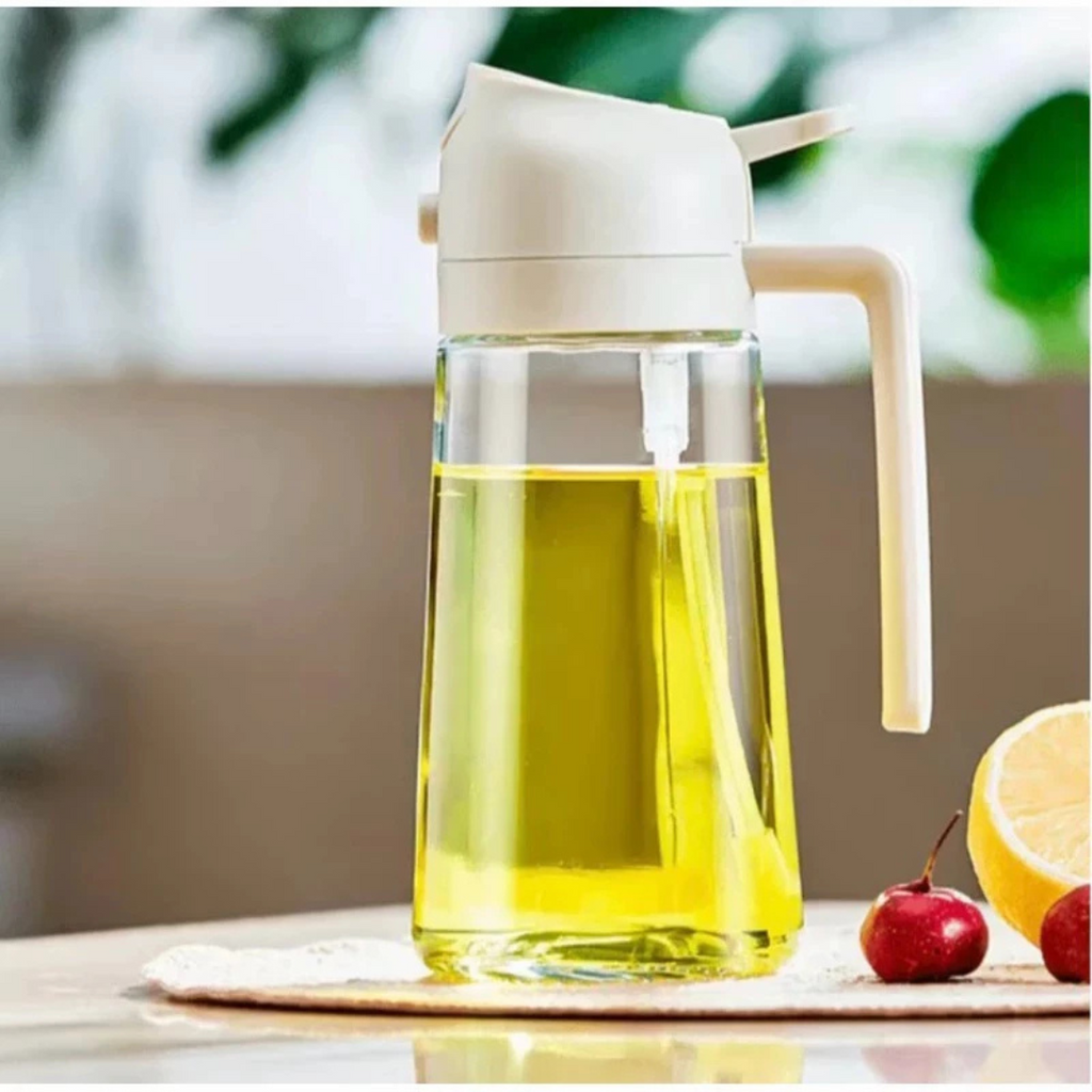 Pulverizador de Óleo 2 em 1 500ml com Controle de Porção - Compre 1 Leve 2