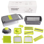 Triturador de Legumes Multifuncional 14 em 1 com Cesto