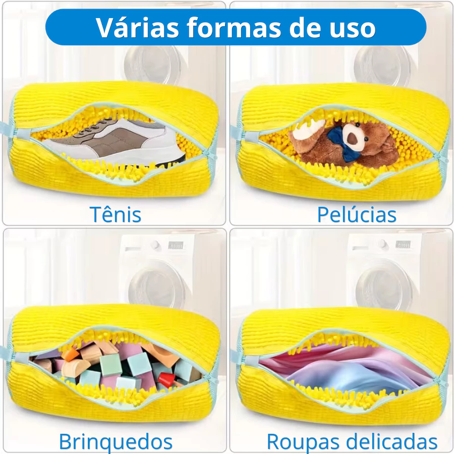 Bolsa Protetora para Lavar Tênis na Máquina | Proteção, Limpeza e Praticidade