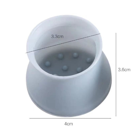 KIT 12 Protetores de Silicone para Pés de Cadeira e Mesa | Antirrisco e Antirruído