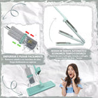 Mop Flat com Balde 6L | 2 Refis e Cabo Extensível Inox