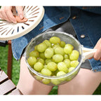 Cesto de Drenagem Dobrável | Lavagem e Armazenamento de Frutas