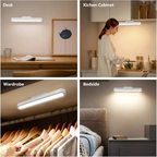 Luminária De Led Sobrepor Bastão Recarregável Sem Fio Com Suporte Magnético E Touch 3 cores com Controle Remoto