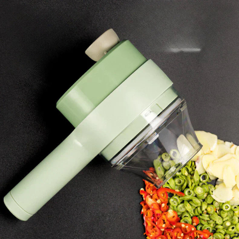 Turbo Chef 4 em 1 – Cortador e Triturador Elétrico Sem Fio 200ml