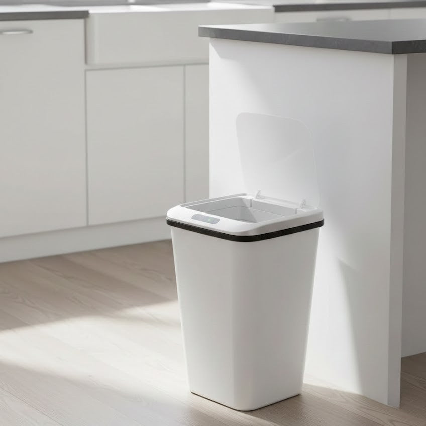 Lixeira Automática com Sensor, 16L, USB, Sem Toque – CleanTouch