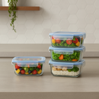GlassFit Pro™ - Potes de Vidro com Vedação Premium 640ml - Preço Promocional