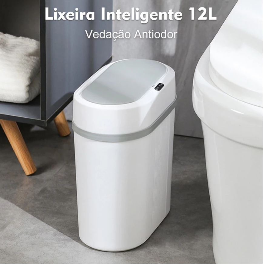 Lixeira Inteligente Automática – Abra Sem Encostar - CleanTouch