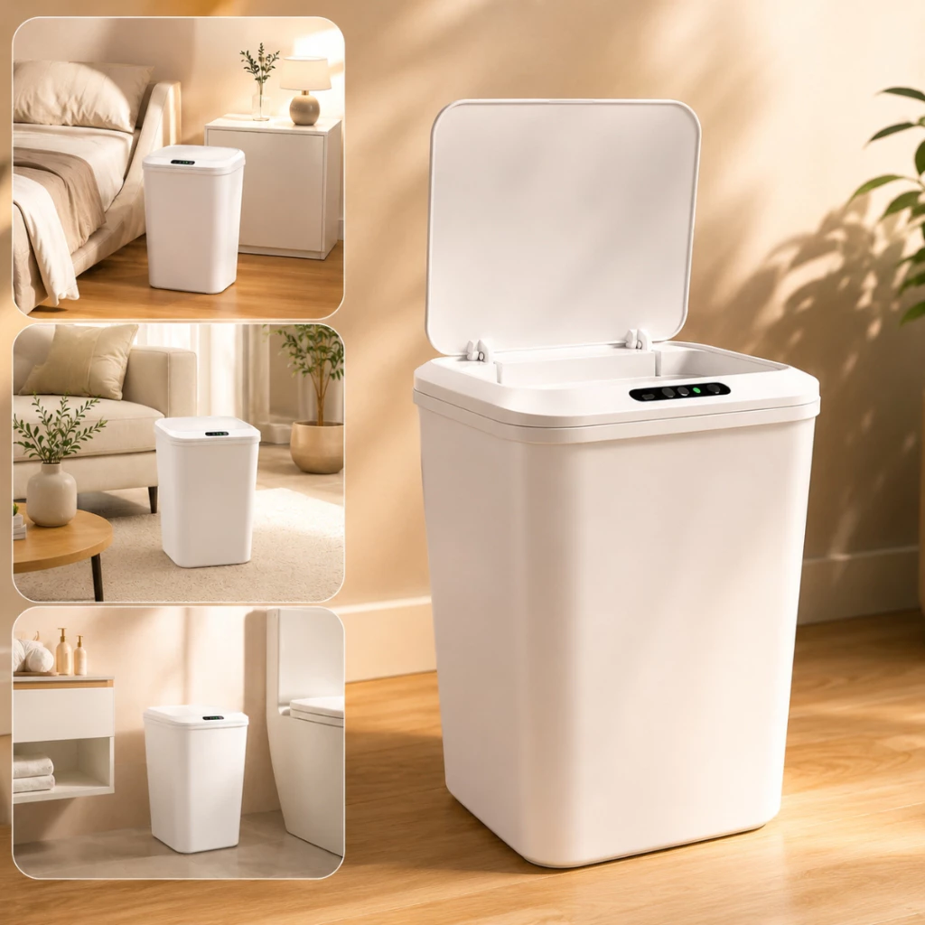 lixeira em varios ambientes