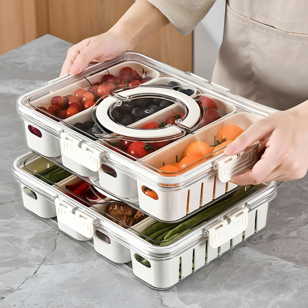Organizador de Geladeira Acrílico para Frutas e Legumes