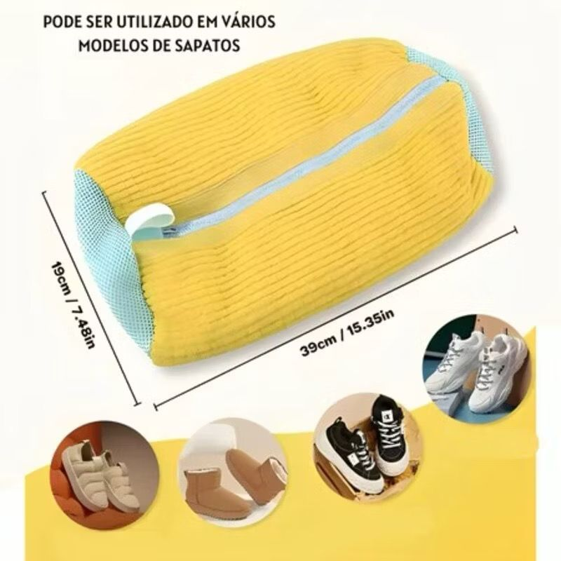 1/2/3 Sacos De Lavagem para Sapatos Máquina de Lavar